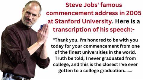 Steve Jobs' 2005 Stanford Commencement Address [video]