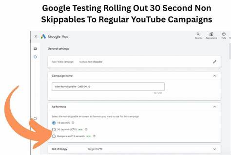 YouTube tests 30-second non-skippable ads in standard campaigns