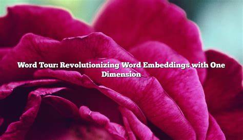 Word Tour: 1d word embeddings