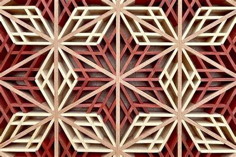 Mesmerizing Interlocking Geometric Patterns Produced with Japanese Woodworking