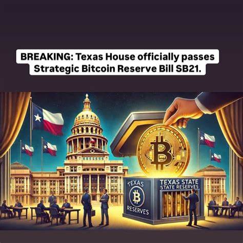 Texas Passes SB21, Becomes Third State to Seek Governor's Approval for Bitcoin Investment