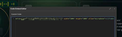HTML-bin, an embeddable codebin widget