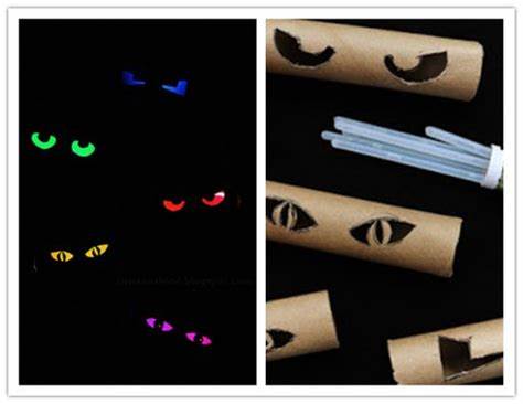 How to Make Toilet Paper Roll Glow Eyes for Spooky Halloween Decoration