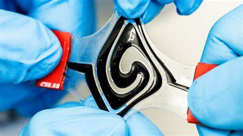 Breakthrough stretchy battery moves like toothpaste