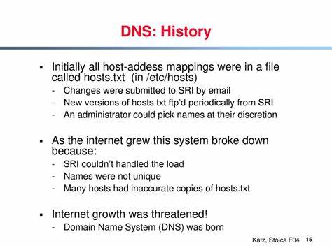 From Hosts.txt to Modern Internet Infrastructure