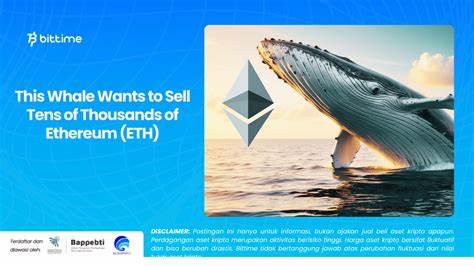 Ethereum Whale Sells 25K ETH Worth $70M In 2 Hours