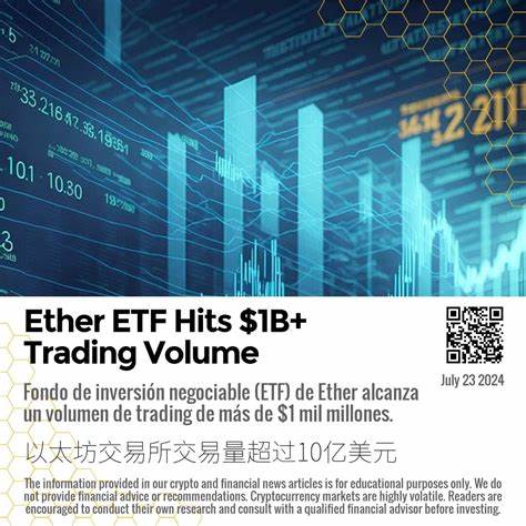 Ether ETFs See $107M Inflows on Day One as Trading Volume Tops $1B