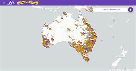 Democracy Sausage Map (Australian Federal Election)