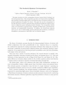 The Stochastic-Quantum Correspondence (2023)