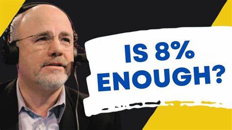 Can You Realistically Follow Dave Ramsey’s 8% Retirement Rule?