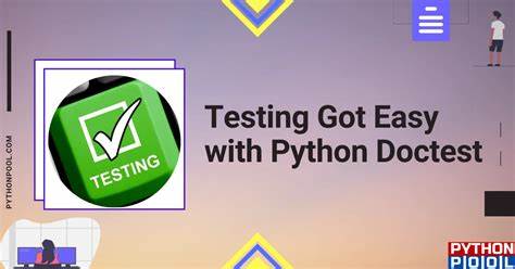 Doctest – Test Python code in docstrings