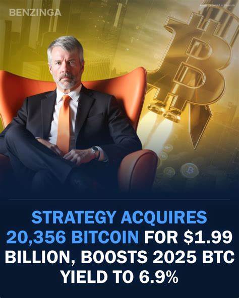 Strategy (MSTR) acquires approximately 20,356 more bitcoins