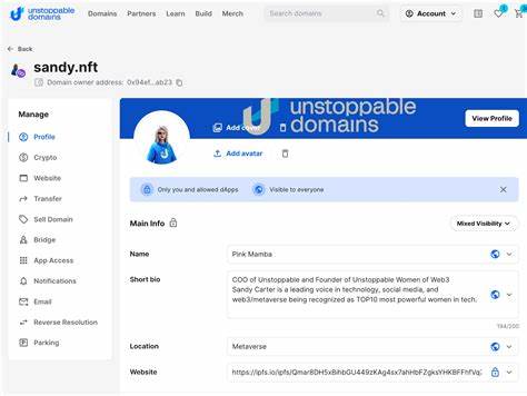 Unstoppable Domains Profile Manager