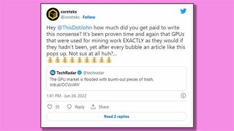 Did I make it harder to sell your crappy, used crypto mining graphics card? Good - TechRadar
