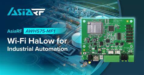 AsiaRF AWH575-MF1 WiFi HaLow industrial IoT controller with serial I/O and ADC