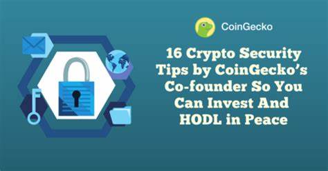 16 Krypto-Sicherheitstipps von Coingeckos Mitbegründer – CoinGecko Buzz
