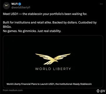 Trump-Backed World Liberty Financial Confirms Dollar Stablecoin Plans With BitGo