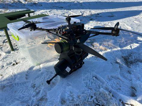Fiber optic drones used in Ukraine