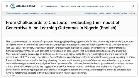 Evaluating the Impact of Generative AI on Learning Outcomes in Nigeria