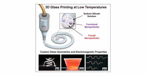 Low-Temperature Additive Manufacturing of Glass