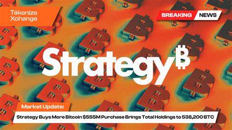 Strategy Buys $555M of Bitcoin, Increases Total Stash to 538,200 BTC