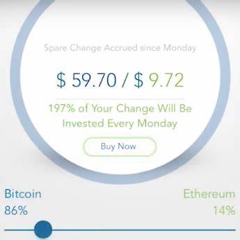 This app will automatically invest your spare change in cryptocurrency