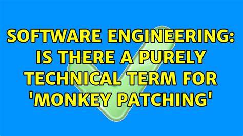 Is there a purely technical term for 'monkey patching'