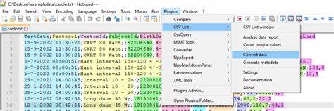 CSV Lint update (Notepad++) text data syntax highlighting and quality validation