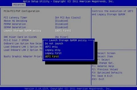 Get PC BIOS back on UEFI only system