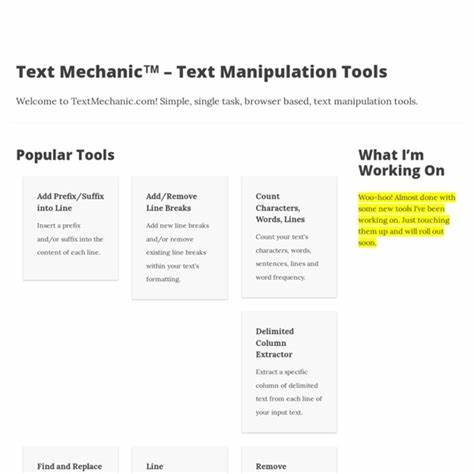 I built 13 text manipulation tools in 17 days