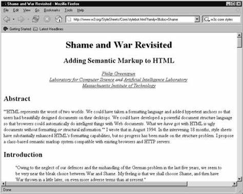 W3C Core Styles