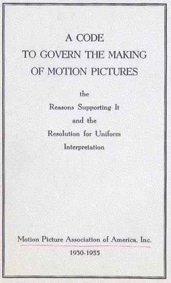 The Hays Code (1930)