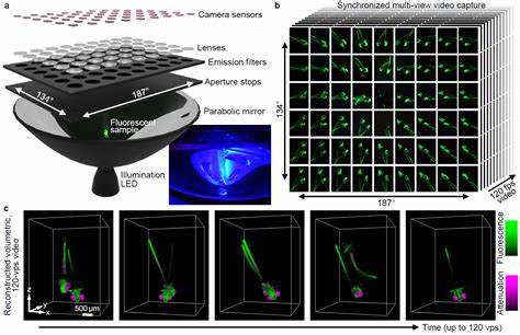 High-speed fluorescence light field tomography of whole freely moving organisms