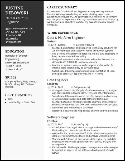 A Data-Oriented Resume