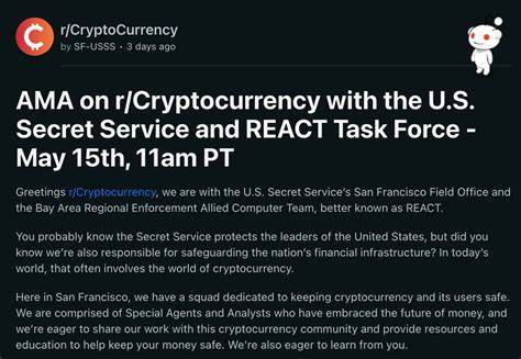 Secret Service veranstaltet Reddit AMA mit „Krypto“-Task Force – CoinGeek
