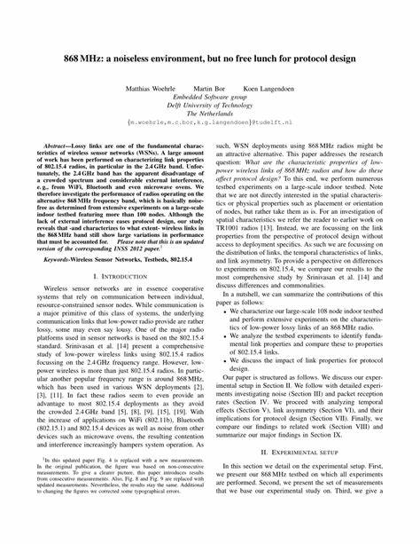 868MHz: A noiseless environment, but no free lunch for protocol design