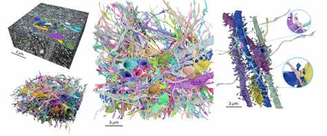 Light-microscopy-based connectomic reconstruction of mammalian brain tissue