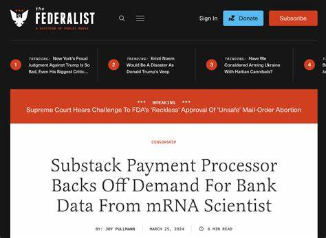Stripe and Substack Demand Authors' Financial Details