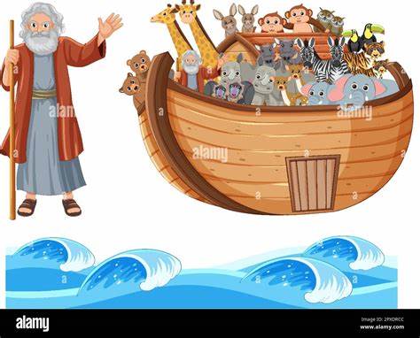 Noah And The Ark stock illustrations