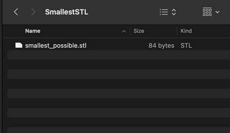 Smallest Possible Files