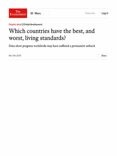 Which countries have the best, and worst, living standards?