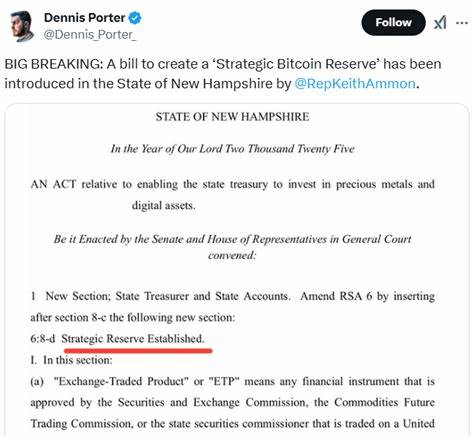  New Hampshire governor signs crypto reserve bill into law 