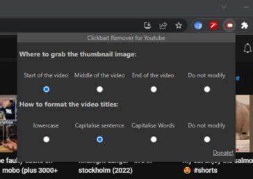 Simple extension that replaces clickbait with reasonable text