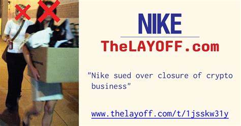 Nike sued over closure of crypto business