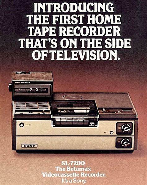 Sony Betamax VCR: Born May 10, 1975