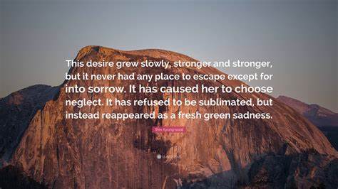 To escape sorrow, abandon desire