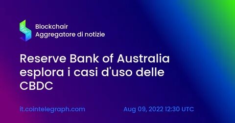 Reserve Bank of Australia unveils 3-year program for wholesale CBDC - CryptoTvplus