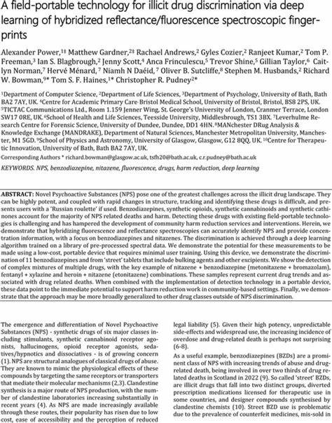 Field-Portable Illicit Drug Discrimination via Deep Learning and Spectroscopy