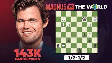Magnus Carlsen chess match against a team of 143,000 ends in draw