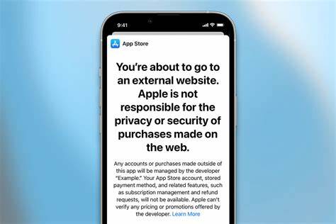 Critical Warning for External Purchases in App Store